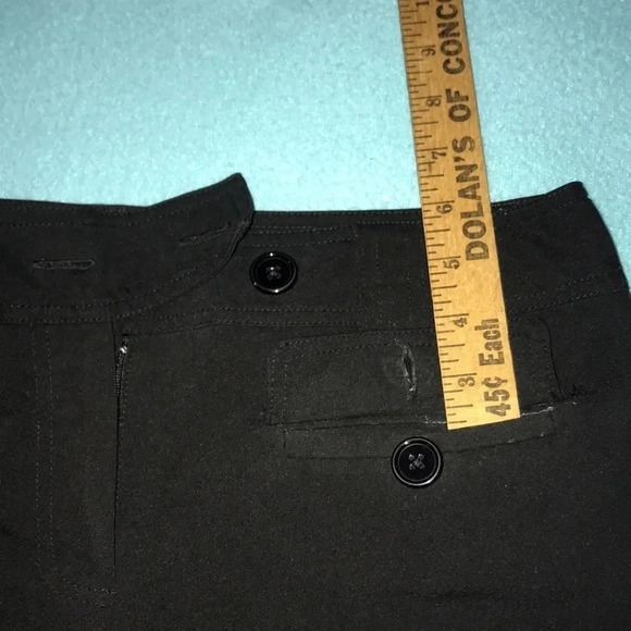 DRESSBARN wide leg black crop pants 4 pockets size 8 - Picture 8 of 10